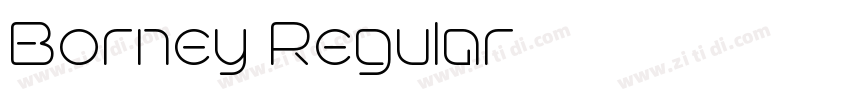 Borney Regular字体转换